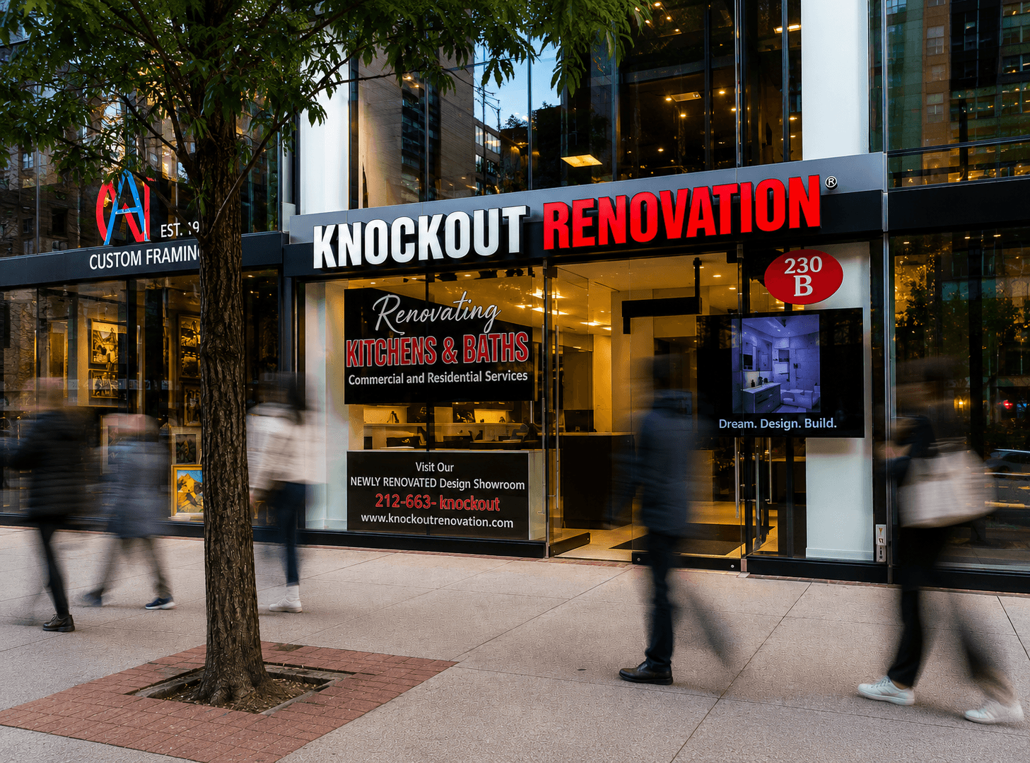 Knockout Renovation Manhattan storefront