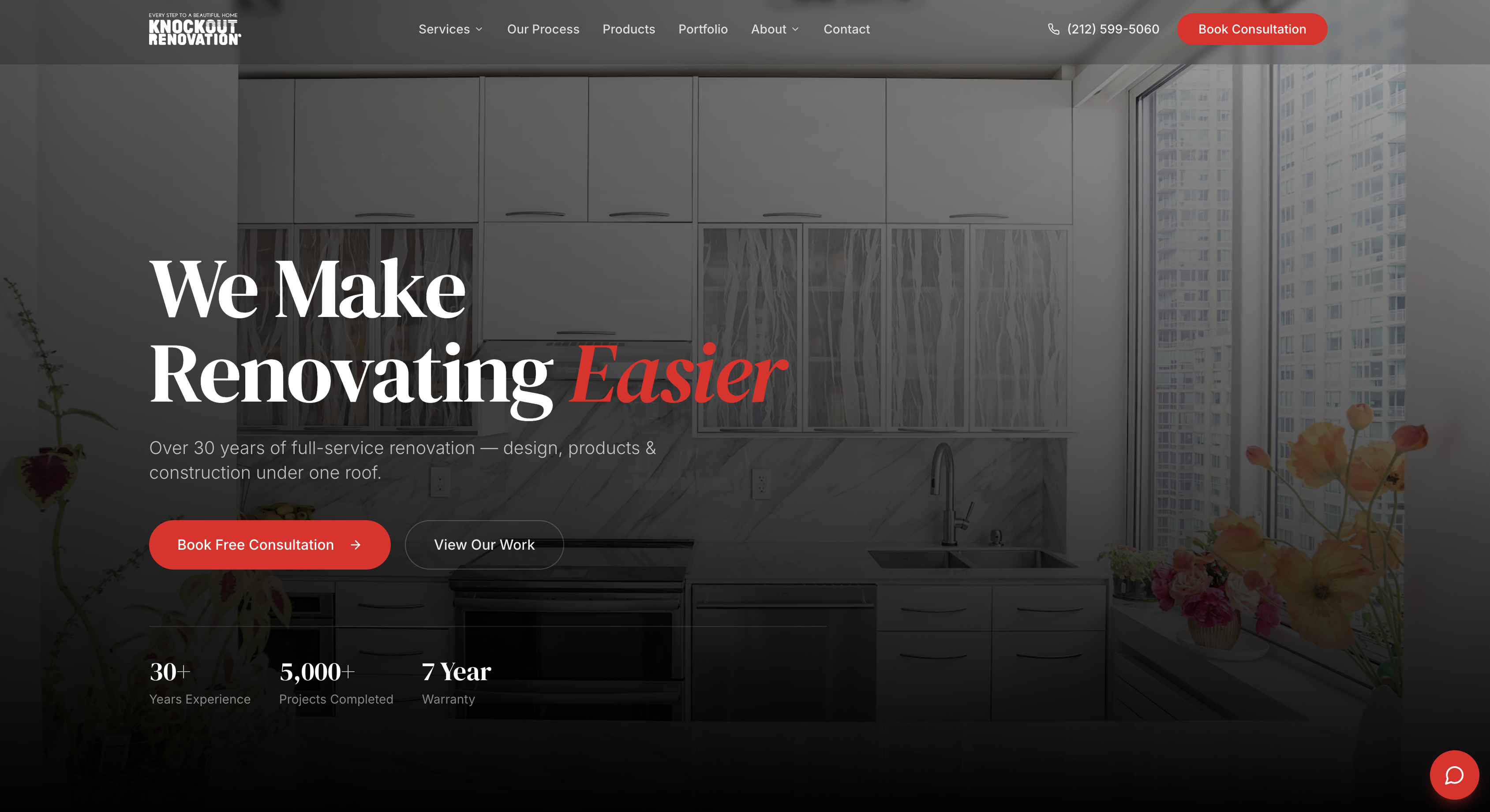 Knockout Renovation homepage